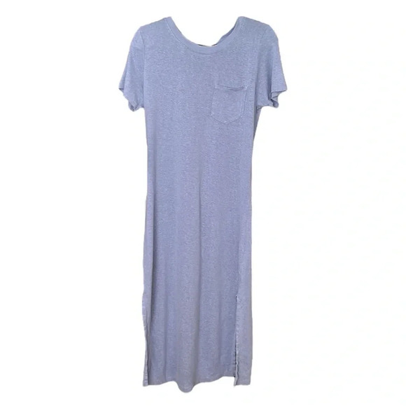 OUTERKNOWN Neptune MIDI T-Shirt Dress Casual Hemp Blend, Size Medium - Picture 14 of 15